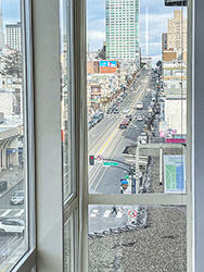 view from living room