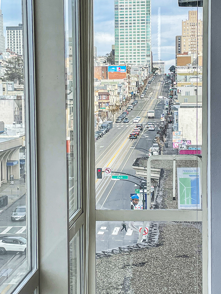 view from living room