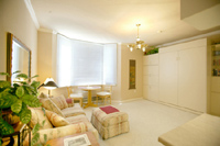 Studio with wallbed