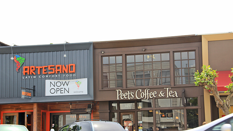 neighborhood, peets coffee and tea
