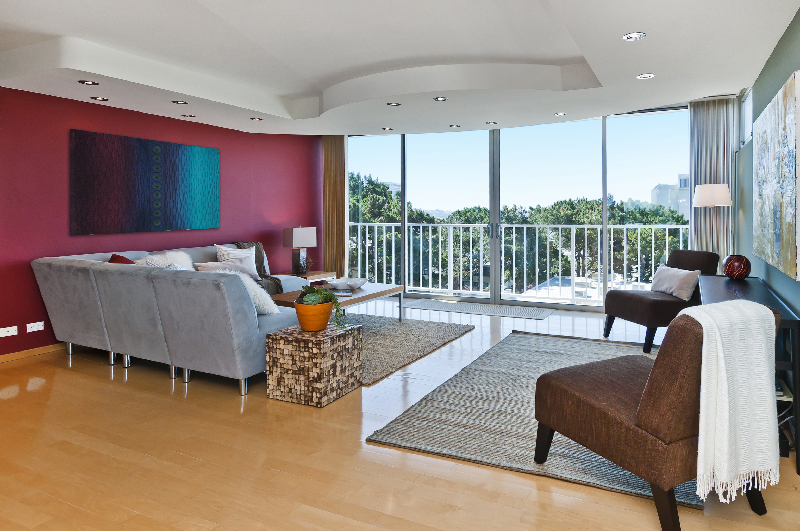 living room with views